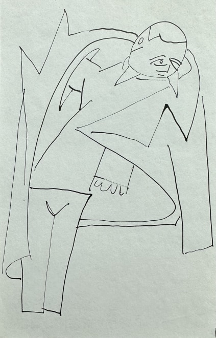 René Audebès, Figure Study, c. 1950