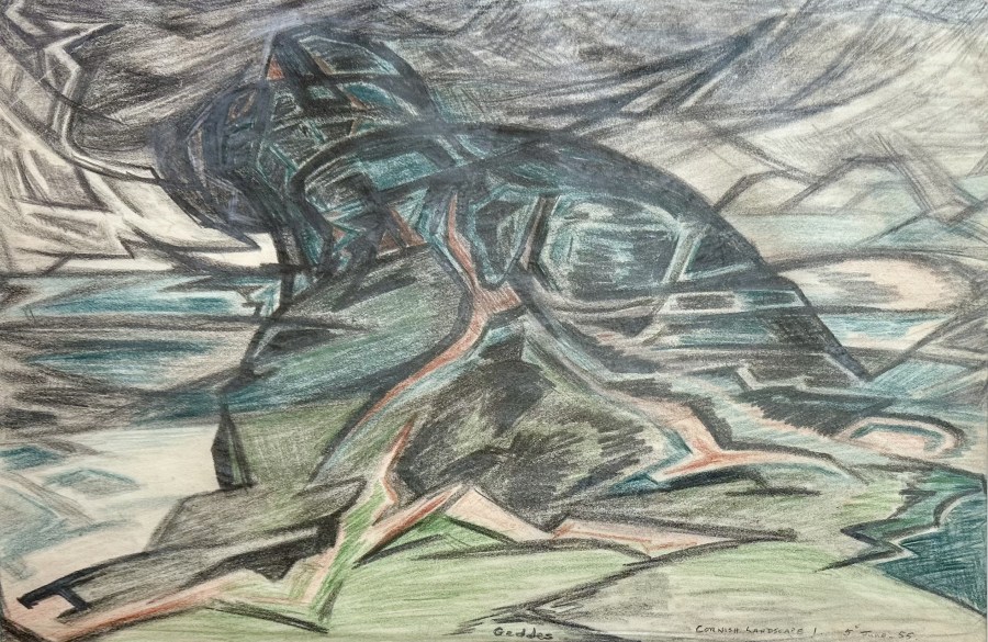Margaret Geddes, Cornwall Landscape I, 1955