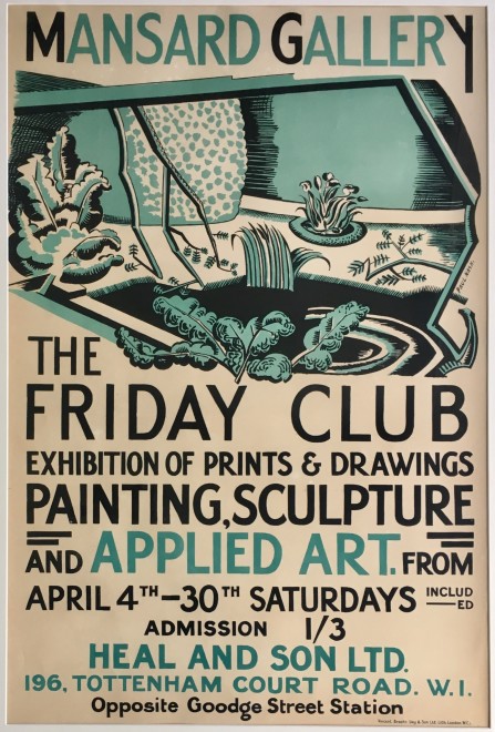 Paul Nash, The Friday Club Poster, 1921