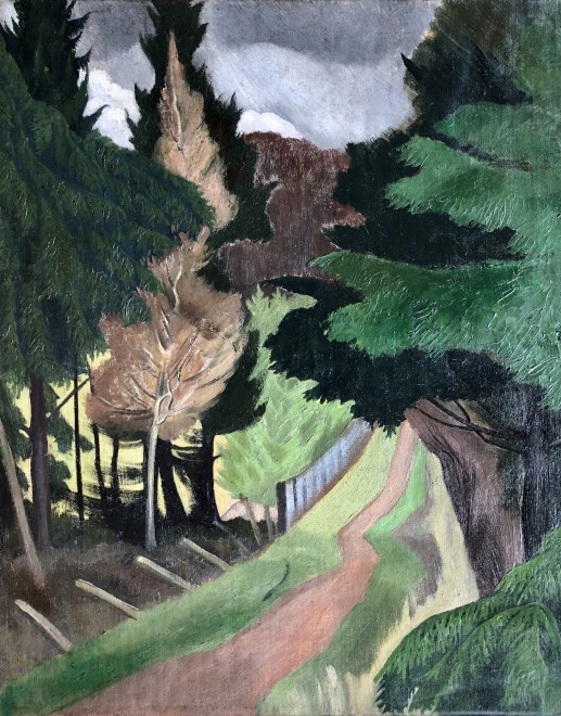 John Nash, Pathway, Whiteleaf Woods, 1922/3