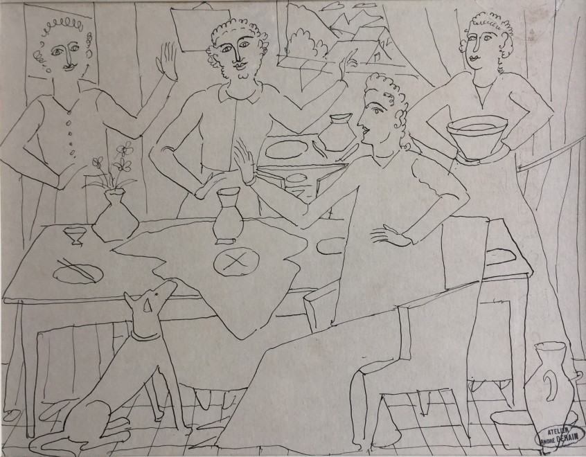 André Derain (1880-1954)  Le banquet, c. 1930's