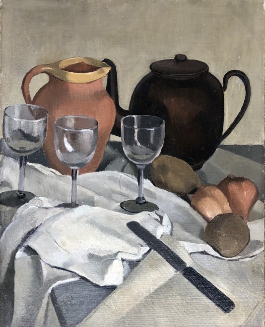 Dorothy Hepworth, Still Life with Tea Pot, c. 1925