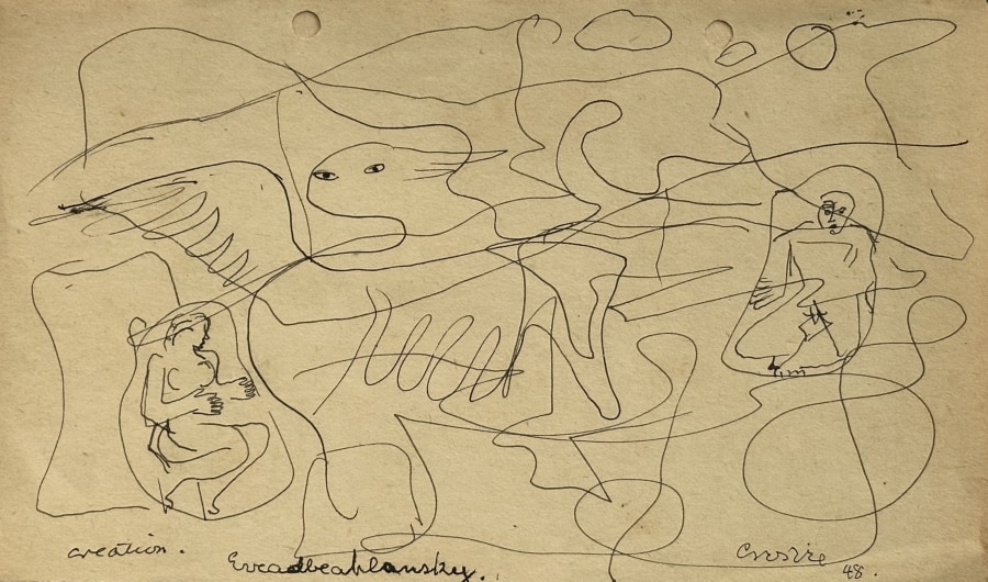 William Crosbie, Creation (Surrealist composition), 1948