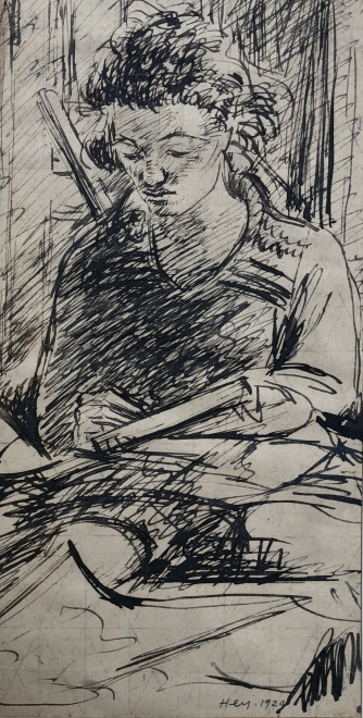 Cicely Hey, Self Portrait, 1924