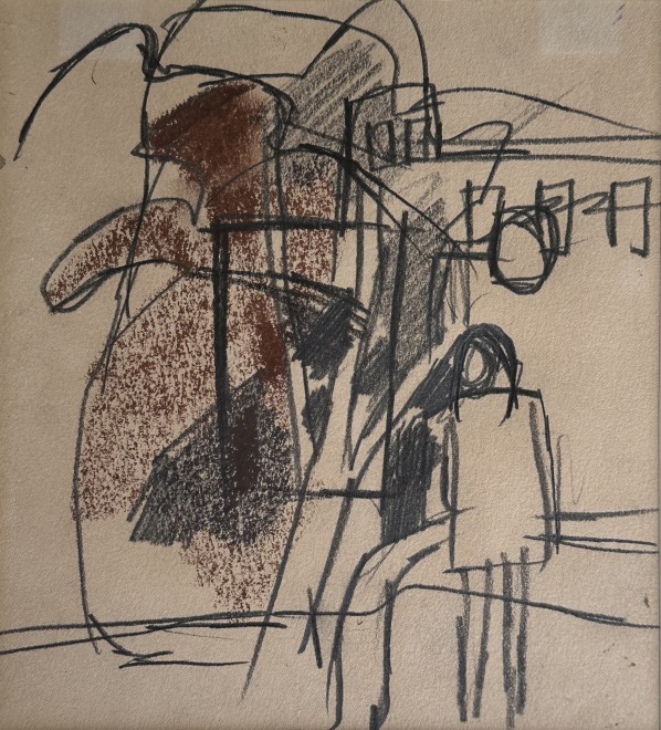 Keith Vaughan, Figure in a Landscape, c. 1957