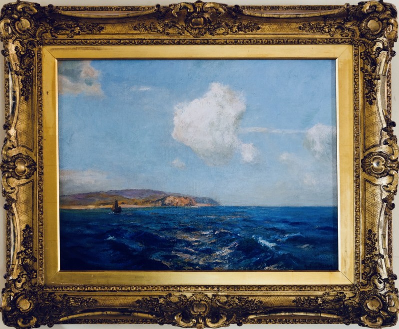 Julius Olsson, Sailing Off the Cornish Coast, c. 1895