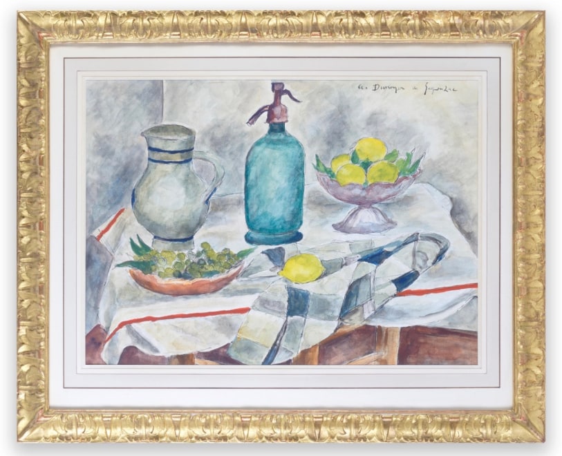 Man Ray, Maurice de Vlaminck with a Fang (Gabon) Figure, c. 1920