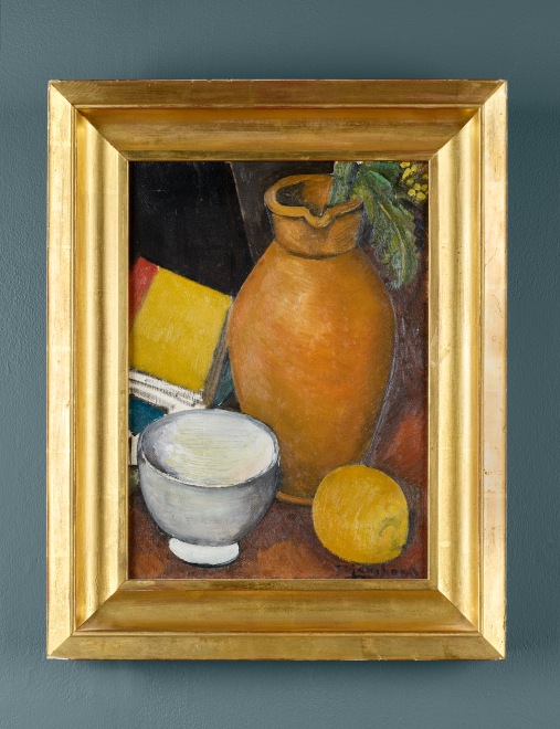 Man Ray, Maurice de Vlaminck with a Fang (Gabon) Figure, c. 1920