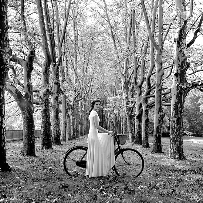 Anika on Bicycle, Long Island, New York