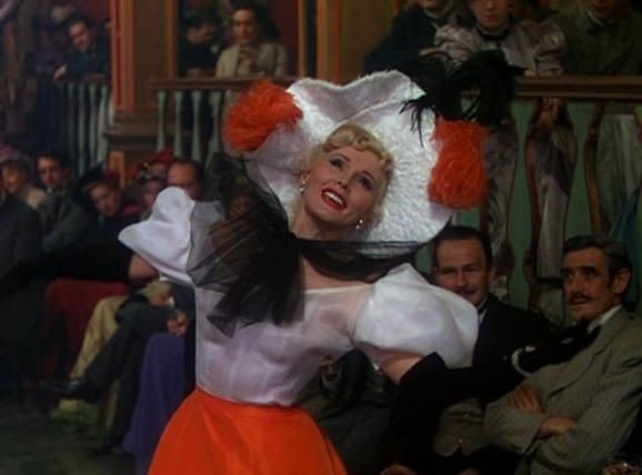 Zsa Zsa Gabor starring as Jane Avril in Moulin Rouge