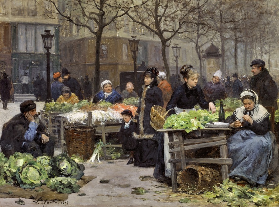 Victor-Gabriel Gilbert, Un marché parisien.