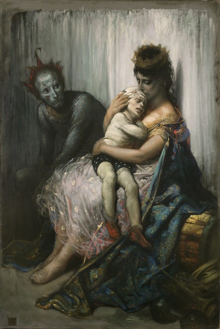 Gustave Doré  La famille du saltimbanque: l’enfant blessé