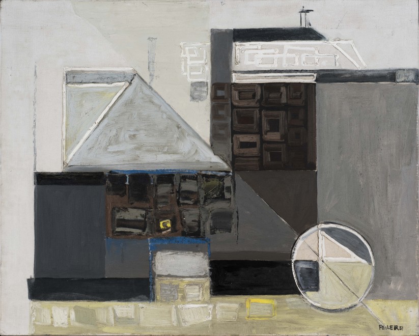 <p>Cornish Claypits</p><p>1951</p><p>Oil on canvas</p><p>66 x 84 cm</p><p>Exhibited: <em>Paul Feiler: One Hundred Years</em>, Jerwood Gallery, Hastings, 2018</p>