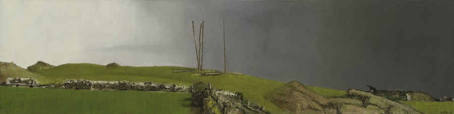 <span class="artist"><strong>John Kelly</strong></span>, <span class="title"><em>The Sticks (Rain Passing)</em>, 2016</span>