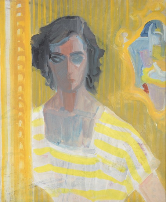 Self-Portrait in Yellow Dress