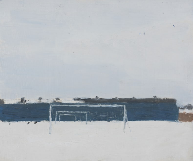<span class="artist"><strong>Danny Markey</strong></span>, <span class="title"><em>Football Pitches Under Snow</em>, 1991</span>