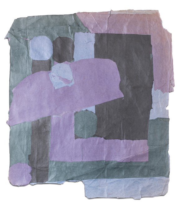 <span class="artist"><strong>Francis Davison</strong></span>, <span class="title"><em>C 3 (Purple blue slate grey and black)</em>, c.1965-71</span>