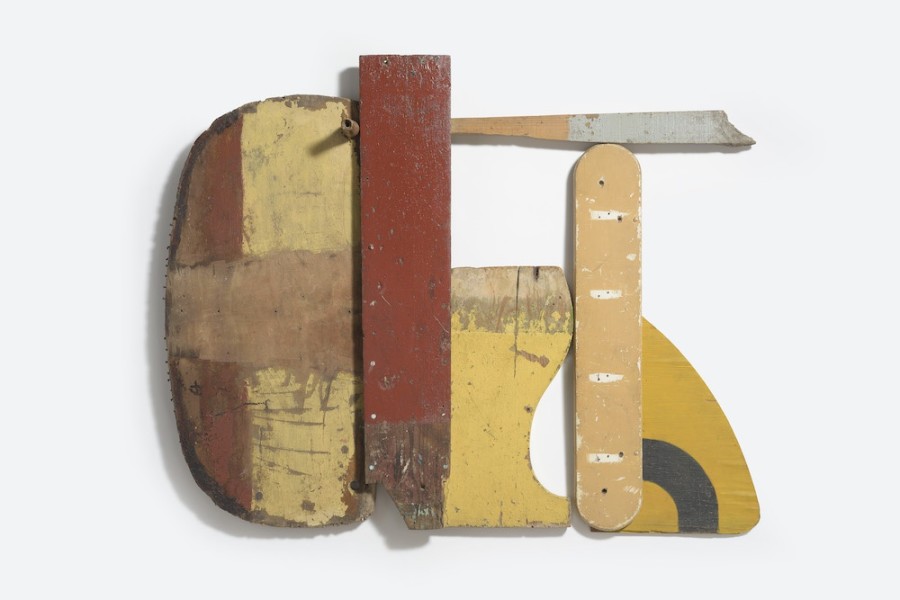 <span class="artist"><strong>Margaret Mellis</strong></span>, <span class="title"><em>Rust Yellow</em>, 1990</span>