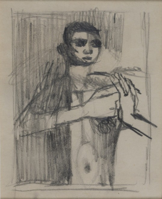 <span class="artist"><strong>Keith Vaughan</strong></span>, <span class="title"><em>Untitled (Male Nude)</em>, 1949</span>
