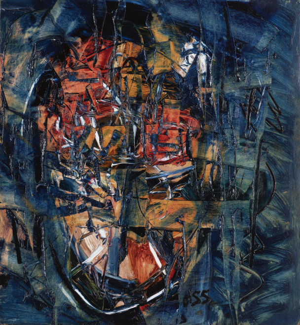 <span class="artist"><strong>Roy Turner Durrant</strong></span>, <span class="title"><em>Head with Red</em>, 1955</span>