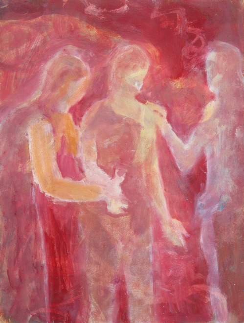 Sore Hand with Red Background