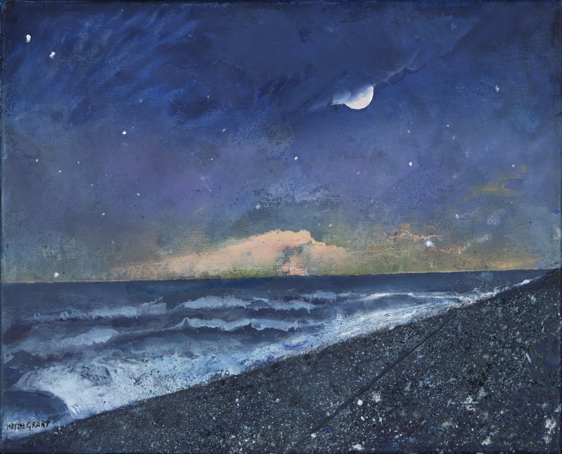 <span class="artist"><strong>Keith Grant </strong></span>, <span class="title"><em>Emerging Moon and Turning Tide</em>, 2024</span>