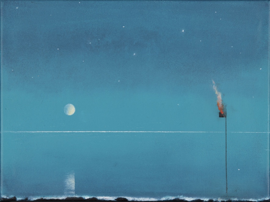 <span class="artist"><strong>Keith Grant </strong></span>, <span class="title"><em>Horizon, Moon and Stars</em>, 2025</span>