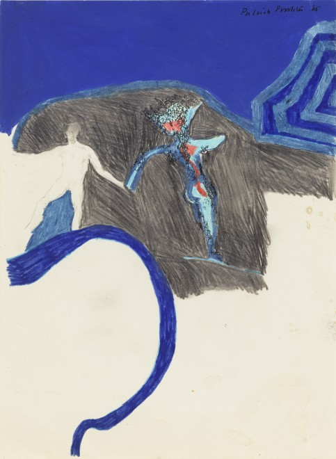 <p><span class="artist"><strong>Patrick Procktor RA</strong></span>, <span class="title"><em>Untitled (Composition with Two Figures)</em>, 1965</span></p>