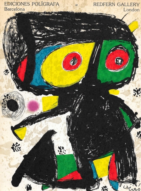 Exhibition catalogue, showing a new lithograph by Miro