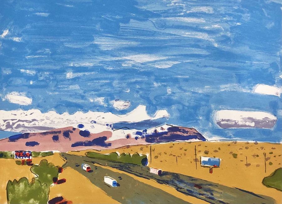 Danny Market, Interstate 10, 2004, Screenprint, 37 x 50cm, Edition of 25