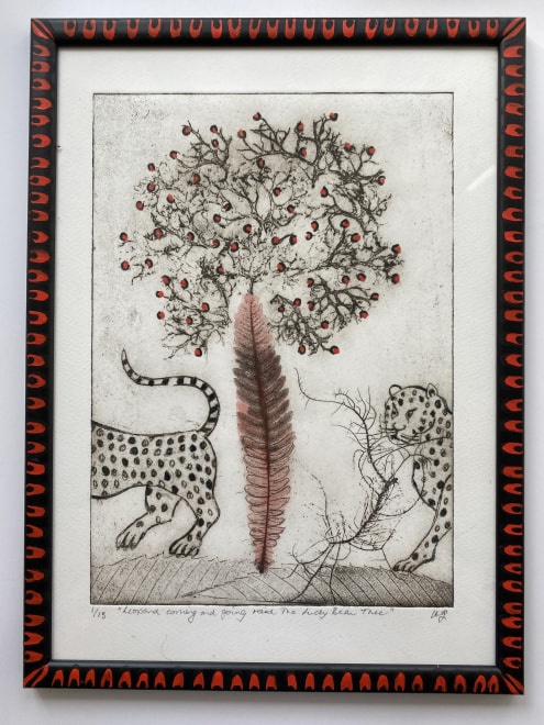 Heather Graham  Leopard Coming and Going Around the Lucky Bean Tree