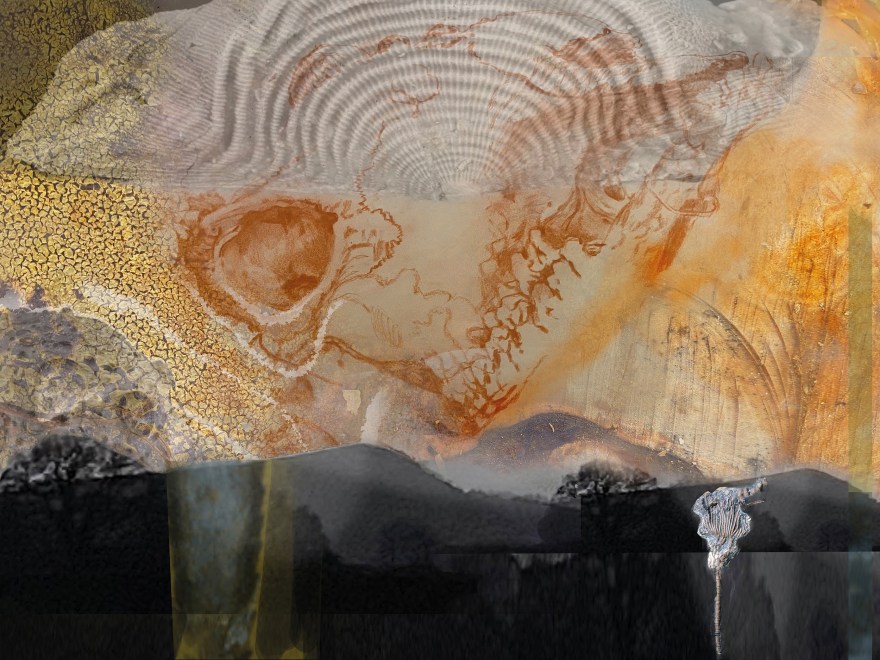 Fiona McIntyre  Fossilised Landscape With Giraffe