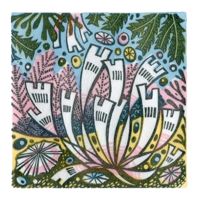 Angie Lewin  Rockpool II