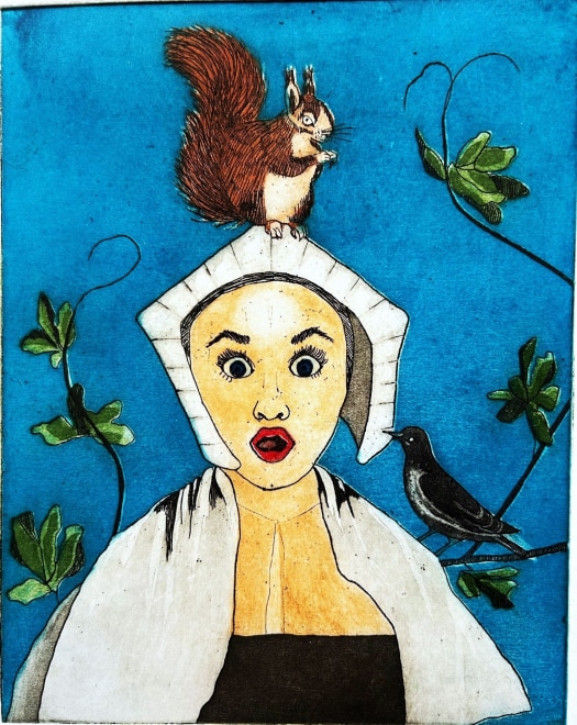 Suzy Quirke  Whilst Painting Anne Lovell's Portrait, Mr Holbein Had Quite a Bit of Trouble With Her Naughty Pets