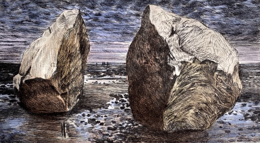 Joe Dean  Ferring Beach Chalk Erratic