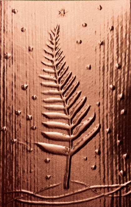 David Gilbert  Ponga: Tree Fern Leaf (Copper)