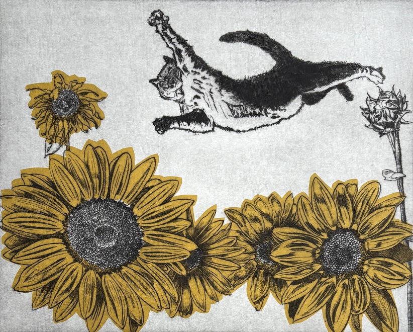 Christopher Moon  Flying Cat #1 (Yellow)
