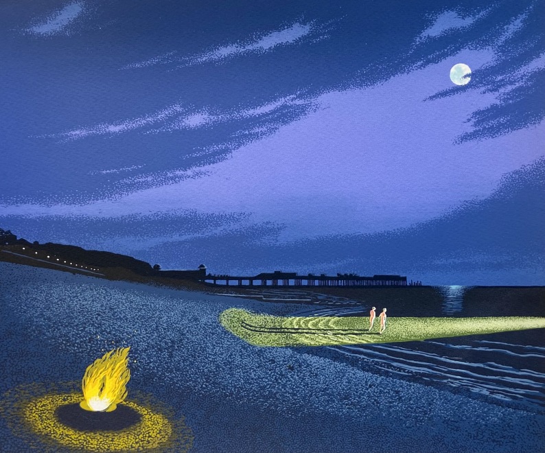 Martin Grover  Full Moon Over Hastings