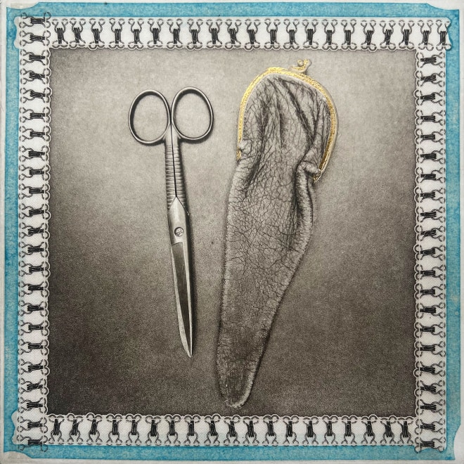 Aileen Quealy  Inheritance series no.11 - Hooks and eyes #gold
