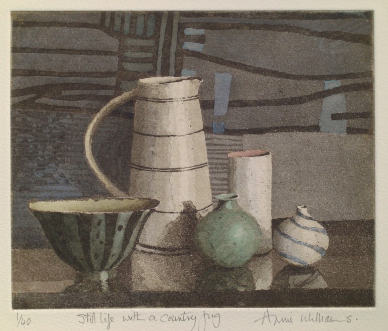 Annie Williams RWS RE, Still Life with a Country Jug