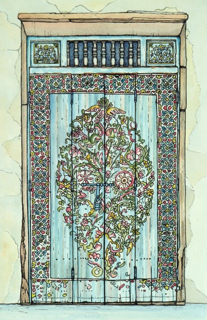 Blue Painted Door