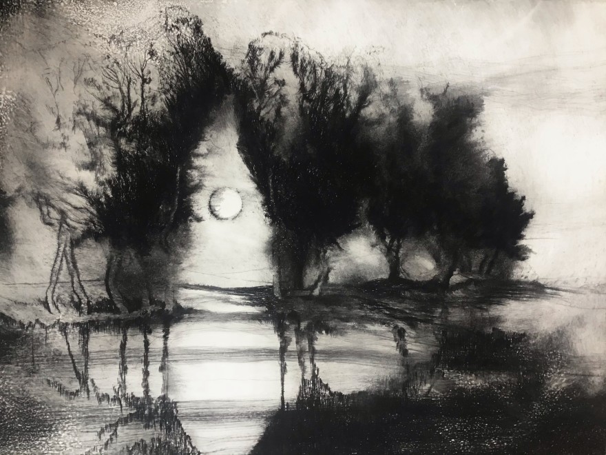 Edward Twohig RE, March Moon, Offham near Arundel, Sussex, 2021