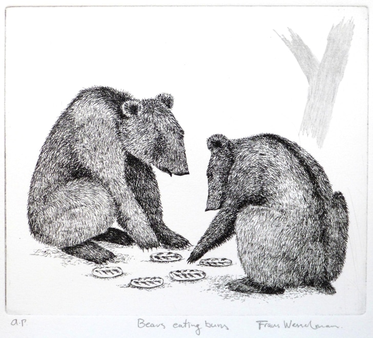 Frans Wesselman RE, Bears Eating Buns
