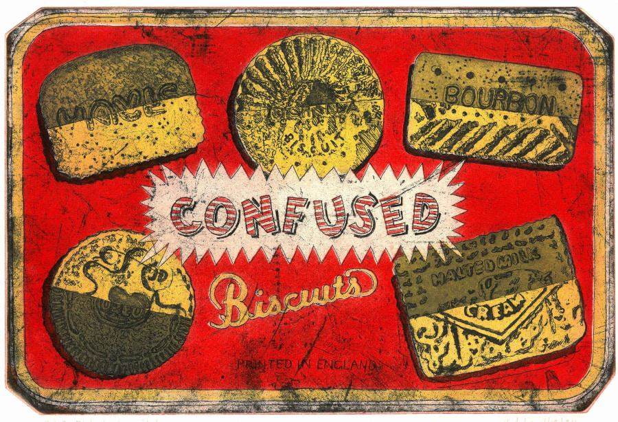 Elderly Biscuit Tin