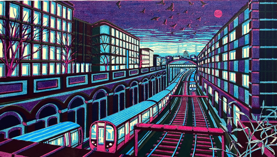 Gail Brodholt RE, Red Moon Rising