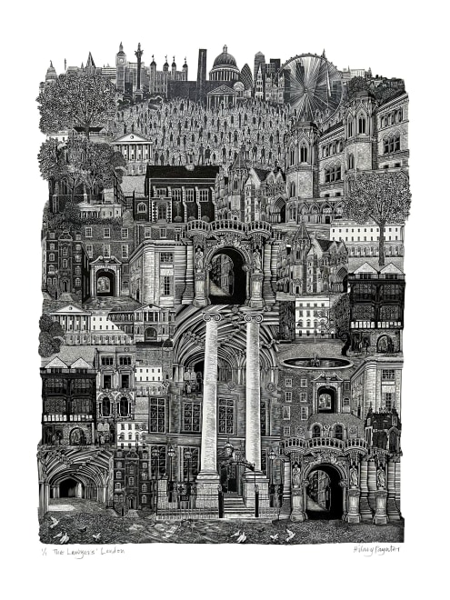 The Lawyers London, wood engraving