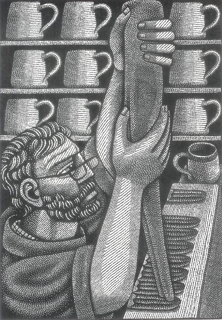 Harry Brockway RE, Handling, wood engraving