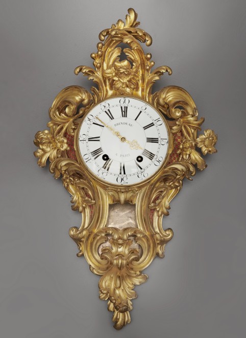A Louis XV cartel clock of fourteen day duration, by Brindeau à Paris, case by the Robert Osmond