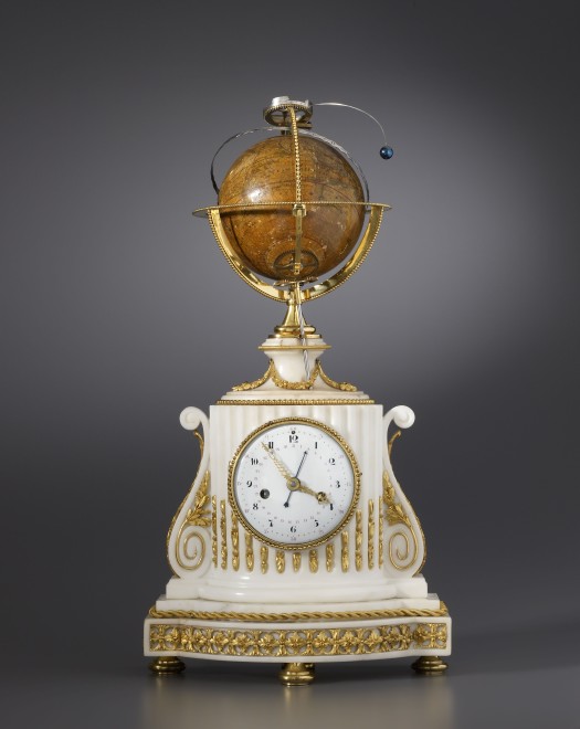 A Louis XVI  planetarium clock by Augustin II Fortin 