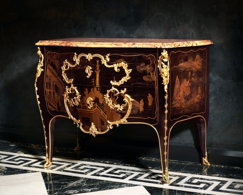 A Louis XV commode by Jacques Dubois